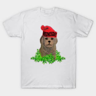 Wednesday Mood Beanie Puppy T-Shirt